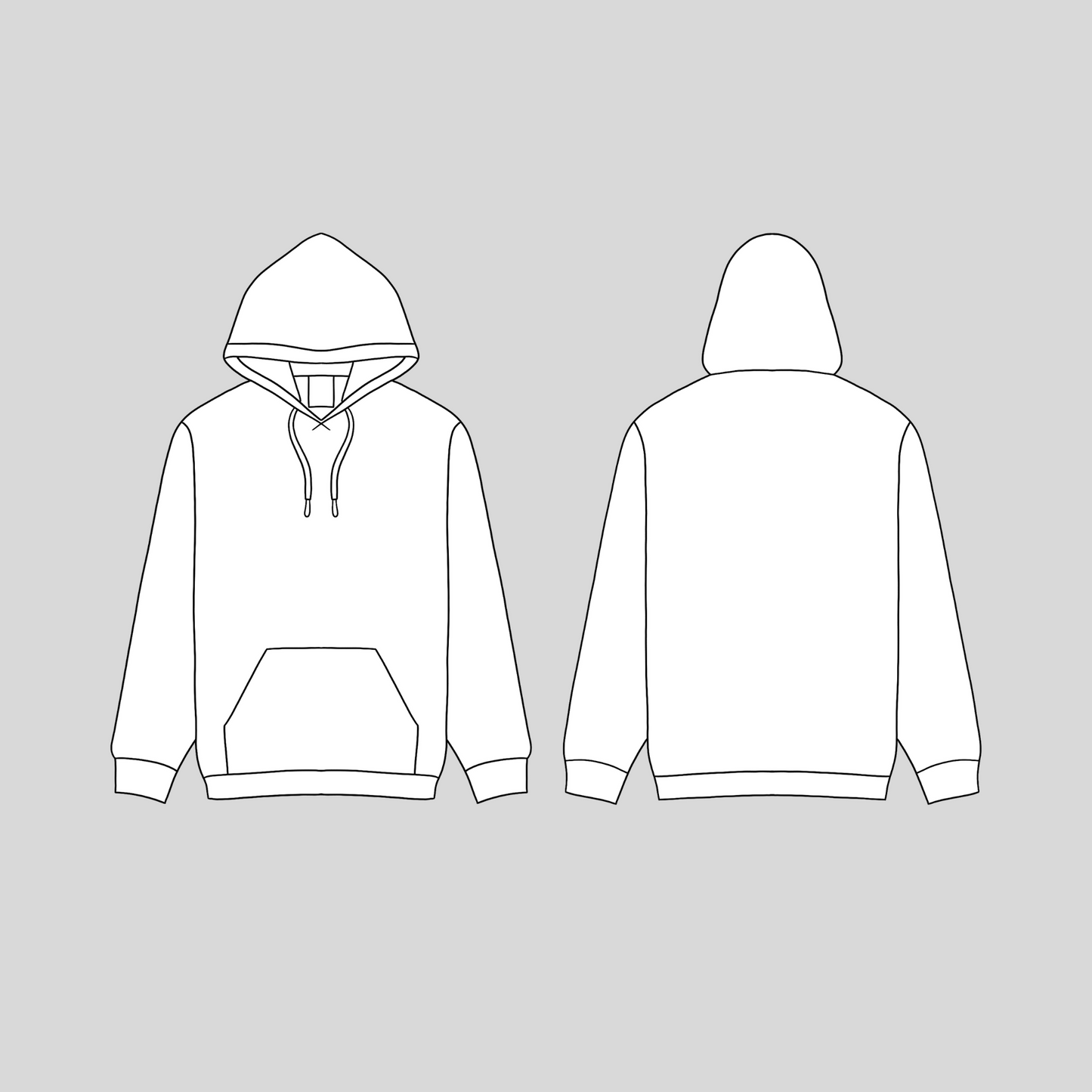 Pull Over Hoodie Mockup For Procreate